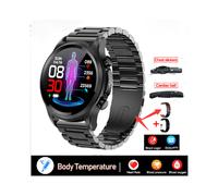 Reloj inteligente 2023 con monitor de glucosa en sangre, ECG+PPG, presión arterial y temperatura corporal. Reloj inteligente para hombre con certific