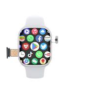 reloj inteligente 2024 CD99 AMOLED para hombres y mujeres, tarjeta SIM 4G, WiFi, GPS, NFC, serie 9, Android 8.1, cámara giratoria, reloj deportivo (plata euroasiática, 2+32G)