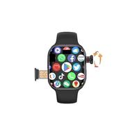 Reloj inteligente 4G con tarjeta SIM CD99 AMOLED para hombres y mujeres, WiFi, celular, GPS, NFC, serie 9, Android 8.1, cámara giratoria, reloj deportivo (negro, 8+128GB)