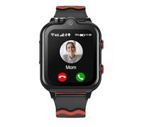 Reloj Inteligente 4G GPS Llamadas Smartwatch Teléfono Reloj WiFi Videollamada SOS Mensaje Clase Modo Notificación de Vibración, Regalos para Niños y Niñas 5-12 Años (Negro)