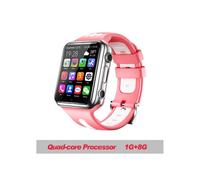 Reloj inteligente, 4G GPS Wifi ubicación estudiante-niños SmartWatch teléfono H1-W5 android - Tipo W5 8G plata rosa - Añadir tarjeta TF de 32G