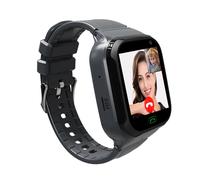 Reloj inteligente 4G para niños (negro) con wifi, GPS, podómetro y pulsera de seguridad para teléfonos