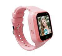 Reloj inteligente 4G para niños (rosa) con wifi, GPS, podómetro y pulsera de seguridad para teléfonos
