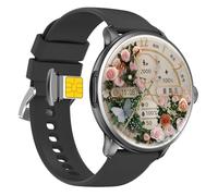 Reloj inteligente 5G con tarjeta SIM, reloj inteligente con llamadas Bluetooth, pantalla táctil HD de 1,96 pulgadas, rastreador de fitness GPS independiente de doble sistema, monitor de frecuencia