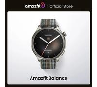 Reloj inteligente Amazfit Balance de 46mm, entrenador de sueño, GPS de doble banda, más de 150 modos deportivos, reloj inteligente de lectura para teléfono Android IOS Sunset Grey NO NFC