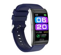 Reloj inteligente azul con ECG+PPG, presión arterial, glucosa y frecuencia cardíaca para hombres y mujeres