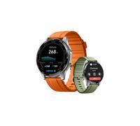 Reloj inteligente Chronus GTX15 GPS para hombres Monitor de frecuencia card?aca de energ?a corporal resistente al agua 3ATM (naranja)