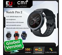 Reloj Inteligente CMF by Nothing Watch Pro 2 con Pantalla AMOLED de 1.32 Pulgadas, Llamadas Bluetooth con Reducción de Ruido por IA, Versión Global Ash Grey