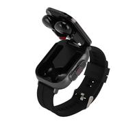 Reloj Inteligente con Auriculares, Pantalla de 2,01 Pulgadas, Reloj Inteligente con Auriculares Inalámbricos, Reloj Rastreador de Ejercicios con Banda de Silicona para iOS para