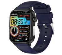 Reloj inteligente con Bluetooth, compatible con llamadas, monitor de ritmo cardíaco y seguimiento de actividad física, con correa de sili