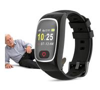Reloj Inteligente Con Detección De Caídas 4G, Reloj Con Posicionamiento GPS Para Personas Mayores, Llamadas Bidireccionales, Control De La Frecuencia Cardíaca Y La Presión Arterial, Monitor De Activid