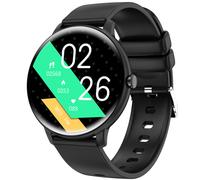 Reloj inteligente con ECG, monitor de frecuencia cardíaca, monitor de presión arterial, monitor de sueño y podómetro. Black
