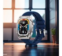 Reloj inteligente con pantalla de 2,1 pulgadas, cargador inalámbrico NFC, función para hacer/responder llamadas, brújula, control por voz, monitor