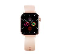 Reloj Inteligente - BIGBEN CONNECTED - Cuadrado - Autonomía 7 días - Impermeabilidad IP67 - Rosa