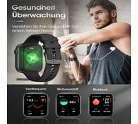 Reloj inteligente de 1,8 pulgadas para hombre, con más de 120 modos deportivos, monitor de saturación de oxígeno