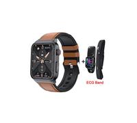 Reloj inteligente de lujo para hombre, con monitor de ECG y PPG, IP68, resistente al agua, deportivo,