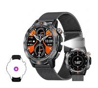 Reloj inteligente deportivo al aire libre con GPS, pantalla IPS de 1.54 pulgadas, linterna LED, brújula y resistencia al agua P68 para entusiastas del fitness Android e iOS