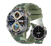 Reloj inteligente deportivo al aire libre con GPS, pantalla IPS de 1.54 pulgadas, linterna LED, brújula y resistencia al agua P68 para entusiastas del fitness Android e iOS