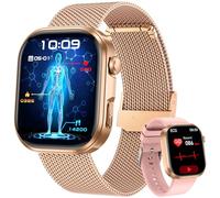 Reloj Inteligente Deportivo ECG para Mujer: 1.88'' Pantalla Smartwatch Llamadas Bluetooth 5.3, Monitoreo Cardíaco 24h SpO₂ Sueño Presión Arterial IMC Funciones Femeninas Compatible con Android e iOS