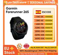 Reloj Inteligente Deportivo Garmin Forerunner 265 con GPS, Pantalla AMOLED de 1.3 Pulgadas, 13 Días de Batería, Pantalla Táctil, Planes de Entrenamiento 46mm Black
