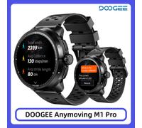 Reloj Inteligente DOOGEE ANYMOVING M1 PRO con Pantalla AMOLED de 1.5'', GPS de Doble Banda, Mapas Fuera de Línea, Más de 170 Modos Deportivos, Batería de 15 Días, Asistente de Voz con IA, Resistencia