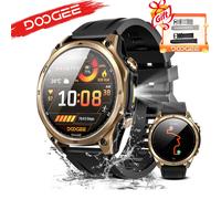 Reloj Inteligente DOOGEE Anywise W1 con IA, GPS, Pantalla AMOLED de 1.43 Pulgadas, Monitoreo de Salud 24 Horas, Resistencia al Agua 5ATM, Reloj Deportivo Impermeable Black