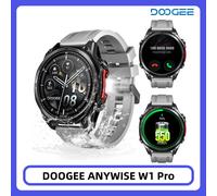 Reloj Inteligente DOOGEE ANYWISE W1 PRO con IA, Resistencia al Agua 5ATM IP68, Pantalla AMOLED de 1.43'', Rastreo GPS, Reloj Deportivo con Mapas Sin Conexión Flame Shadow Titanium