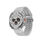 Reloj inteligente DT Watch Ultra 7 2024, transferencia USB, 4 GB, visión 3D, TWS, llamada Bluetooth, carga inalámbrica (plata)