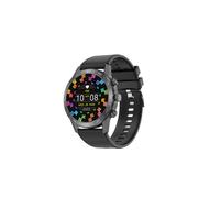 Reloj inteligente DT70PBlack-Silicone con NFC DT70+, pantalla IPS de 1,45 pulgadas, IP68, carga inalámbrica,