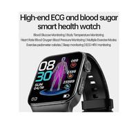 Reloj inteligente E500 con monitorización de glucosa en sangre, ECG, temperatura corporal, no invasivo,