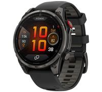 Reloj inteligente Fenix ??8 Pro AMOLED de 51 mm (gris titanio zafiro con correa de silicona negra) - GARMIN