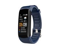 Reloj Inteligente Fitness Pulsera de pantalla Información Pulsera inteligente multifuncional Llamada Podómetro Color Recordatorio deportivo C5S Reloj deportivo inteligente Altavoz (Blue, One Size)