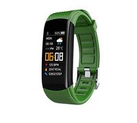 Reloj Inteligente Fitness Pulsera de pantalla Información Pulsera inteligente multifuncional Llamada Podómetro Color Recordatorio deportivo C5S Reloj deportivo inteligente Altavoz (Green, One Size)