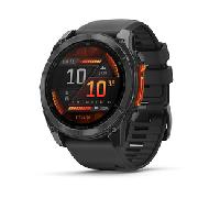 RELOJ INTELIGENTE GARMIN FENIX 8 AMOLED 51MM, ACERO NEGRO FENIX 8 47 MM, AMOLED, VIDRIO/ACERO INOX