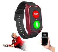 Reloj Inteligente GPS Localizador Personas Mayores con Detección De Caídascon Botón De Llamada De Emergencia Botón, Waterproof Detector Caída, Monitoreo De La Salud Red
