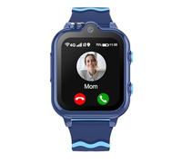 Reloj Inteligente GPS y Llamadas Smartwatch Teléfono Reloj 4G con WiFi Videollamada SOS Clase Modo Notificación de Vibración, Regalos para Niños y Niñas 5-12 Años (Azul)