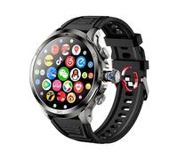 Reloj inteligente H19 4G con SIM, batería 1900 mAh, pantalla AMOLED 1.96 pulgadas, GPS y WiFi (negro, para hombres}