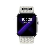 Reloj inteligente HK10 Mini+ AMOLED de 41 mm para mujer, serie 10, NFC, brújula, ChatGPT, reloj inteligente con control de gestos de 1 GB para Android IOS (plateado)