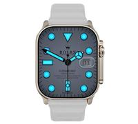 Reloj inteligente HK9 Ultra 2 (Hk8 Pro Max Upgrade) 2024 Amoled 2.12 pulgadas de alta actualización Rtae pantalla brújula asistente de voz BT Call NFC Watch (blanco)