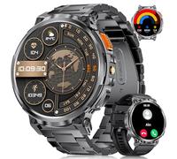 Reloj Inteligente Hombre-1.85'' Grande Pantalla /730 mAh Batería,Smartwatch Hombres con LED Linterna/120+ Modos Deporte,IP68 Impermeable,24/7 Frecuencia Cardíaca,Monitor de Sueño para Android iOS