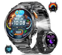 Reloj Inteligente Hombre con Batería 730mAh, 1,62'' AMOLED Militar Smartwatch con Llamadas, Monitor de Frecuencia Cardíaca/Sueño 24/7, 119 Modos Deportivos Reloj Deportivo para iOS y Android