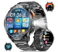 Reloj Inteligente Hombre con Batería 730mAh, 1,62'' AMOLED Militar Smartwatch con Llamadas, Monitor de Frecuencia Cardíaca/Sueño 24/7, 119 Modos Deportivos Reloj Deportivo para iOS y Android