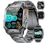 Reloj Inteligente Hombre con Llamada 1000 mAh 50 Días Batería 2,13'' Pantalla AMOLED Podómetro/Brújula/Altitud Impermeable 10ATM Deportivos Reloj Inteligente para Hombre Android iOS