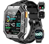 Reloj Inteligente Hombre con Llamada 1000 mAh 50 Días Batería 2,13'' Pantalla AMOLED Podómetro/Brújula/Altitud Impermeable 10ATM Deportivos Reloj Inteligente para Hombre Android iOS