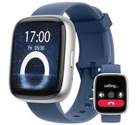 Reloj Inteligente Hombre Mujer, 1.83"HD Smartwatch con Llamadas Bluetooth, 100 Deportivos Modos Smart Watch con Podómetro, Pulsómetro Monitor de Sueño, IP68 Pulsera Actividad para Android iOS Azul