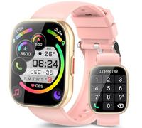 Reloj Inteligente Hombre Mujer, 1.85" Llamadas Smartwatch con 112 Modos Deportivos, IP68 Impermeable Smart Watch con Pulsómetro/Monitor de Sueño/Podómetro, Pulsera Actividad para Android iOS, Rosa