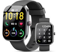 Reloj Inteligente Hombre Mujer, 1.96" Smartwatch con Llamadas Bluetooth y Whatsapp Notificación, IP68 Pulsera Actividad con 100+ Modos Deportivos, Pulsómetro, Monitor de Sueño para Android iOS