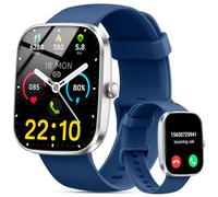 Reloj Inteligente Hombre Mujer, 1.96" Smartwatch con Llamadas Bluetooth y Whatsapp Notificación, IP68 Pulsera Actividad con 100+ Modos Deportivos, Pulsómetro, Monitor de Sueño para Android iOS, Morado
