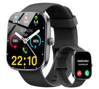 Reloj Inteligente Hombre Mujer, 2026 Smartwatch con Llamadas Bluetooth, Podómetro/Pulsómetro/SpO2/Monitor de Sueño, IP68 Pulsera Actividad con 100+ Modos Deportivos, Smart Watch para Android iOS