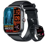 Reloj Inteligente Hombre Smartwatch con Llamadas: 2.01" HD Smart Watch con ECG+HRV Pulsómetro Monitor Presion Sueño 100+ Modos Deportivos Podómetro Pulsera Actividad IP68 Impermeable para iOS Android